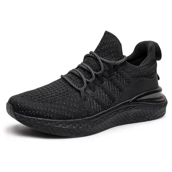 Mens Sport Shoes Lace-Up Men Casual Shoes Lightweight Tenis Walking Sneakers Comfortable Breathable Masculino Zapatillas Hombre 35 белый