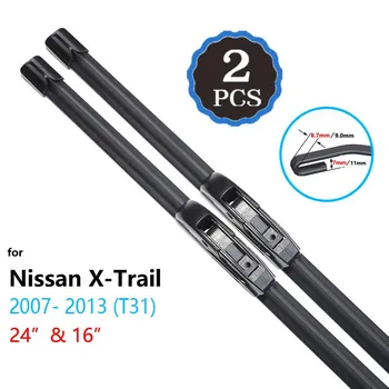 Для Nissan X-Trail Xtrail 2001 ~ 2018 T30 T31 T32 щетки дворников автомобильные аксессуары щетки лобового стекла 2002 2007 2013 2014 2015 2001-2007 T30