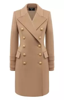 Шерстяное пальто Balmain