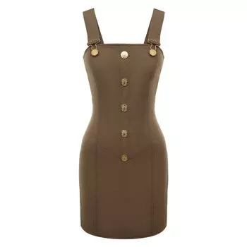 Шерстяное платье Balmain