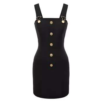 Шерстяное платье Balmain