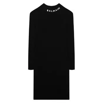 Шерстяное платье Balmain