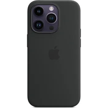 Чехол-крышка Apple MagSafe для iPhone 14 Pro, силикон, черный (MPTE3)