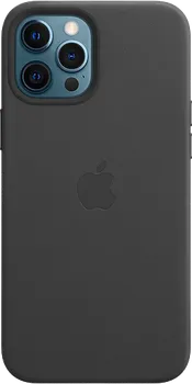 Чехол-крышка Apple MagSafe для iPhone 12 Pro Max, кожа, черный (MHKM3)