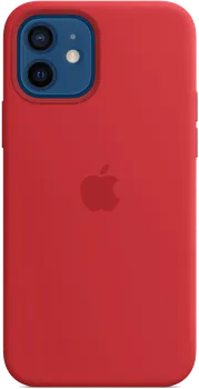 Чехол-крышка Apple MagSafe для iPhone 12 / 12 Pro, силикон, красный (MHL63)