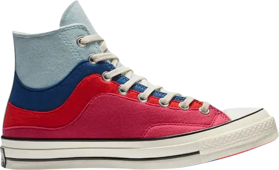 Кроссовки Converse Chuck 70 High Thermo Felt - Starlight Blue Love, разноцветный