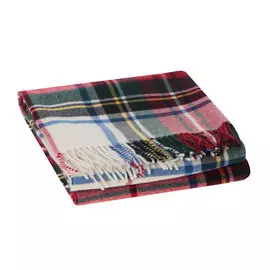 Плед Areain Fashion Bed Dress Stewart белый с красным 130х180 см