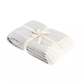 Плед Homelines textiles diamond 180x200cm light grey