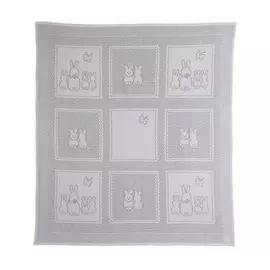 Плед MYB Squares белый