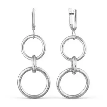 Серьги из серебра Линии Любви