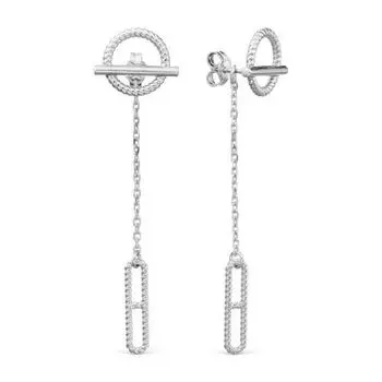 Серьги из серебра Линии Любви