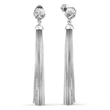Серьги из серебра Линии Любви
