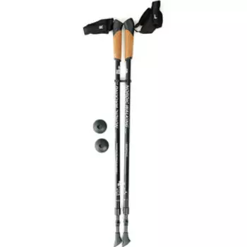 Телескопические палки Kaiser Sport для скандинавской ходьбы NORDIC WALKING BLACK, SL-2B-2-135