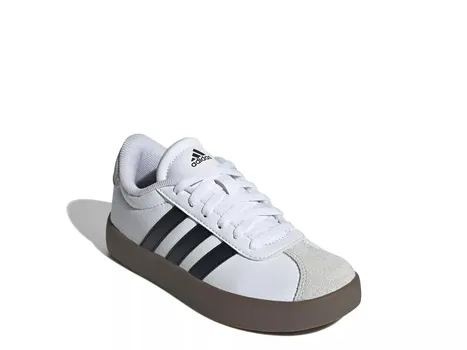 Кроссовки Adidas VL Court 3.0 — детские, белые/черные