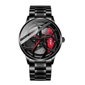 SVJ RS8 Wheel Watch Мужские Стерео Тормозные Полые Циферблаты Спортивный Автомобиль Модифицированные Черные Технология Водонепроницаемые