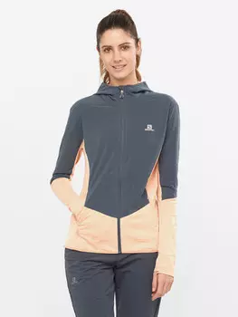 Джемпер флисовый женский Salomon Outline As Hybrid, Серый