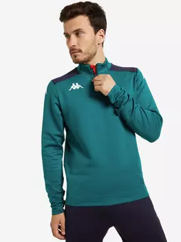 Джемпер футбольный мужской Kappa, Зеленый, размер 50-52