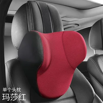 Хлопковая подушка с эффектом памяти для шеи, подушка для автомобильного сиденья, автоподушка для поясницы, удобная и дышащая подушка для автомобильного подголовника, поясничная подушка 1pcs A Neck Pillow