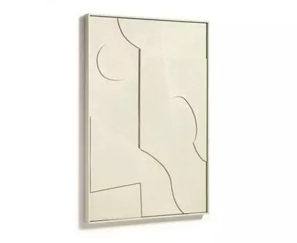 Talin Абстрактная картина бежевая 60 х 90 см