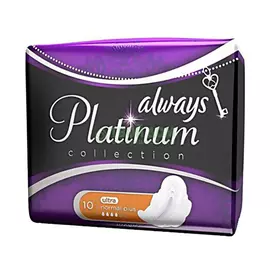 Женские гигиенические прокладки с крылышками Always Platinum Нормал Плюс, размер 2, 10шт