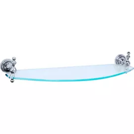 Прямая полка Boheme Brillante серебряная 58х14,5х10 см