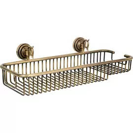 Прямая полка для губки Boheme Medici бронзовая 45х17,5х13 см