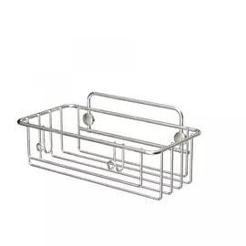 Прямая полка Teknotel глянцево-серебряная 25х12,5х10 см (ES094SSS)