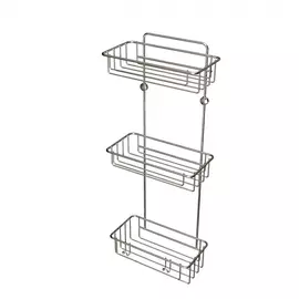 Прямая полка Teknotel матово-серебряная 25х12,5х62 см (ES096SSM)