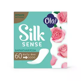 Прокладки ежедневные Ola! Silk Sense Daily Deo Бархатная роза 60 шт
