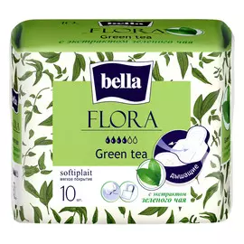 Прокладки гигиенические Bella Panty Flora Green tea Зеленый чай 10 шт