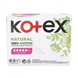 Прокладки Kotex Natural Super 7 шт