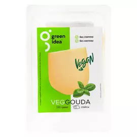 Продукт со вкусом сыра Green Idea Гауда нарезка 150 г