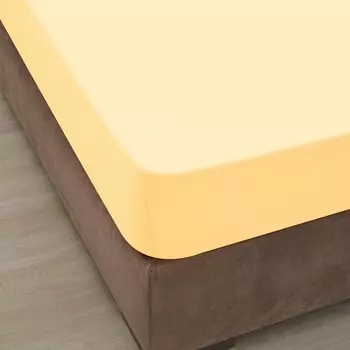 Простыня на резинке Ozdilek желтый 160x200+30 см