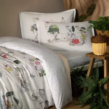 Простыня на резинке Togas Kids Пикколо бело-зеленый 60x120+17 см