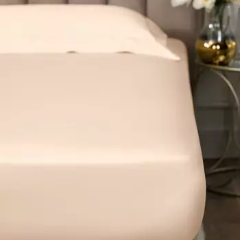 Простыня на резинке Togas Рапсодия экрю 90x200+30 см
