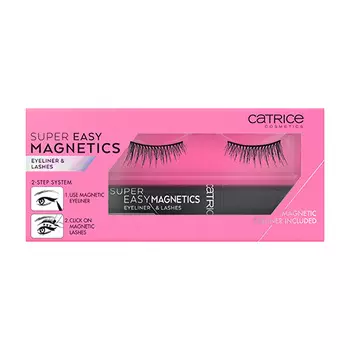Ресницы накладные и подводка для глаз CATRICE SUPER EASY MAGNETICS