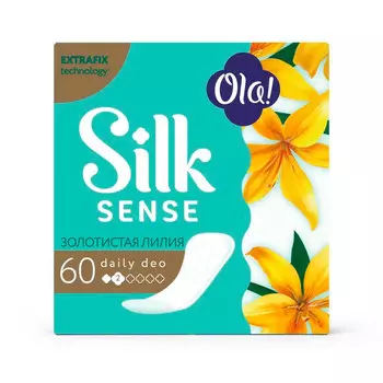 Прокладки ежедневные OLA! SILK SENSE DAILY DEO Золотистая лилия 60 шт