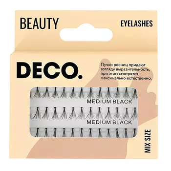 Пучки ресниц DECO. MIX SIZE черные 3 размера