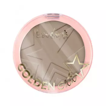 Пудра для лица компактная LOVELY GOLDEN GLOW NEW EDITION тон 3