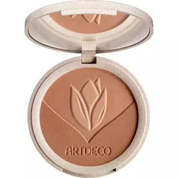 Пудра компактная для лица ARTDECO GREEN COUTURE NATURAL SKIN BRONZER тон 3 bronzing hues