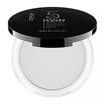 Пудра компактная для лица CATRICE 5 IN 1 SETTING POWDER 5 в 1 фиксирующая водостойкая тон 010