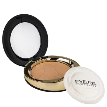 Пудра компактная для лица EVELINE CELEBRITIES BEAUTY тон 22 минеральная матирующая с разглаживающим эффектом
