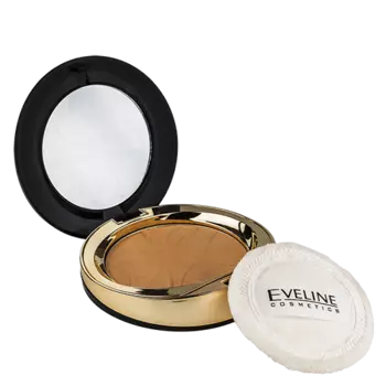Пудра компактная для лица EVELINE CELEBRITIES BEAUTY тон 23 минеральная матирующая с разглаживающим эффектом