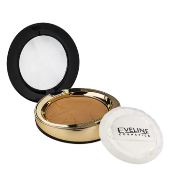 Пудра компактная для лица EVELINE CELEBRITIES BEAUTY тон 24 минеральная матирующая с разглаживающим эффектом