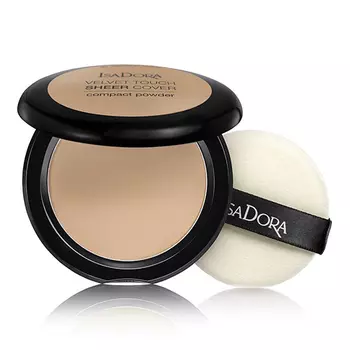 Пудра компактная для лица ISADORA VELVET TOUCH sheer cover compact тон 45