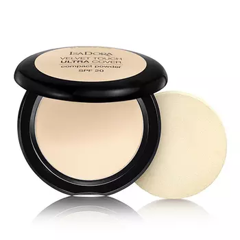 Пудра компактная для лица ISADORA VELVET TOUCH ultra cover compact SPF 20 тон 60