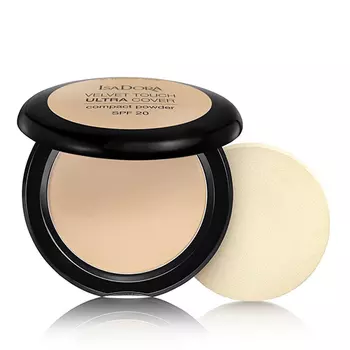 Пудра компактная для лица ISADORA VELVET TOUCH ultra cover compact SPF 20 тон 61