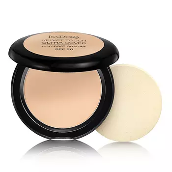 Пудра компактная для лица ISADORA VELVET TOUCH ultra cover compact SPF 20 тон 62