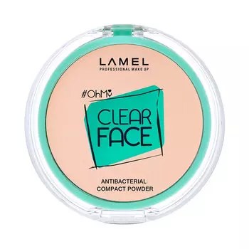 Пудра компактная для лица LAMEL PROFESSIONAL OH MY CLEAR FACE POWDER тон 405