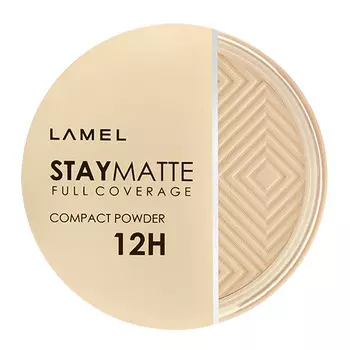 Пудра компактная для лица LAMEL PROFESSIONAL STAY MATTE COMPACT POWDER тон 401